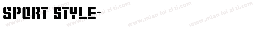 sport style字体转换